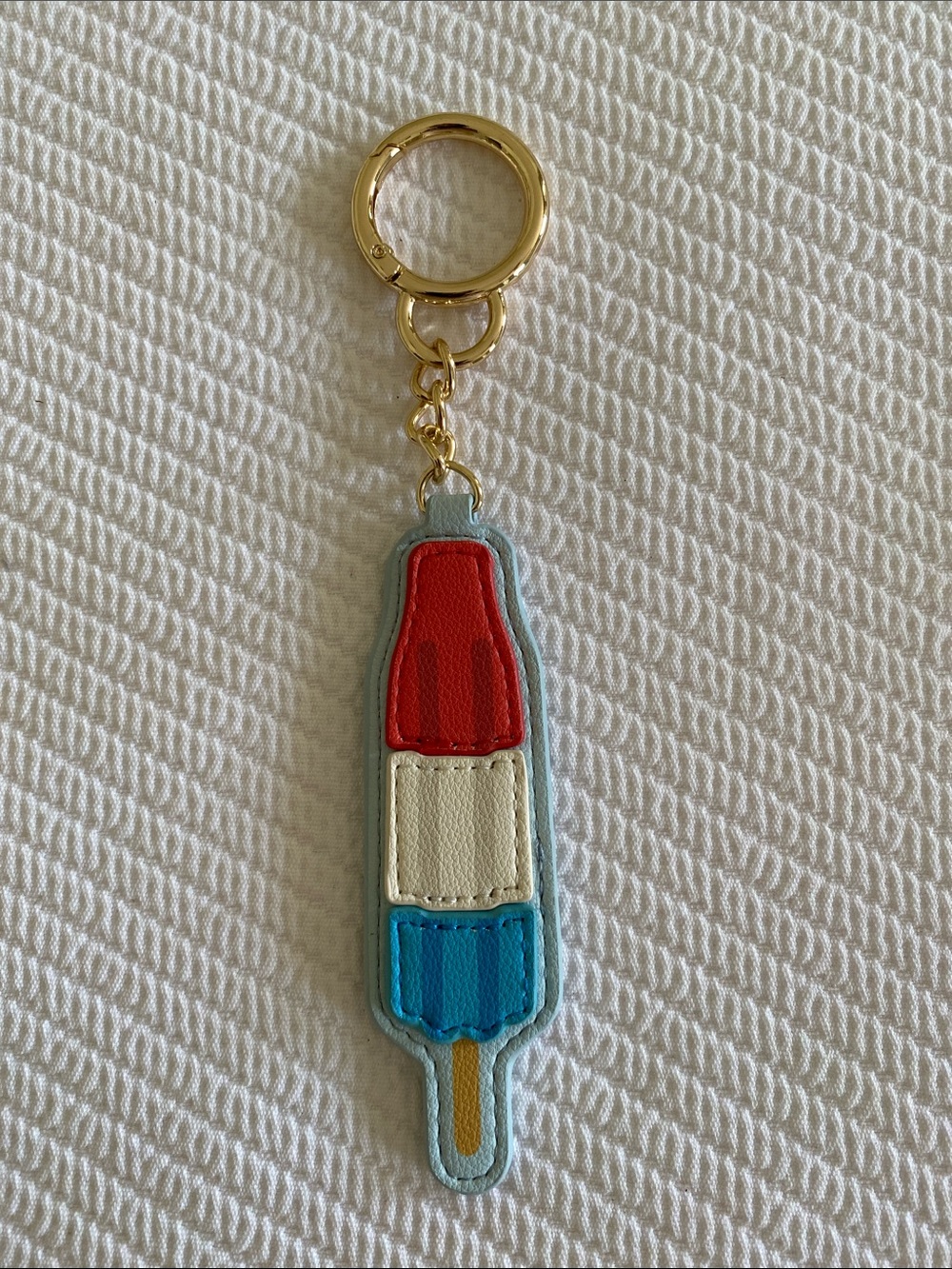 Red White Blue Popsicle Bag Charm Flair Keychain Universal Thread Target